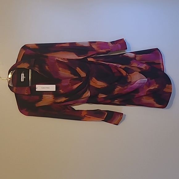 Calvin Klein Dresses & Skirts - CALVIN KLEIN COLOR BLOCK DRESS L NWT $129.50